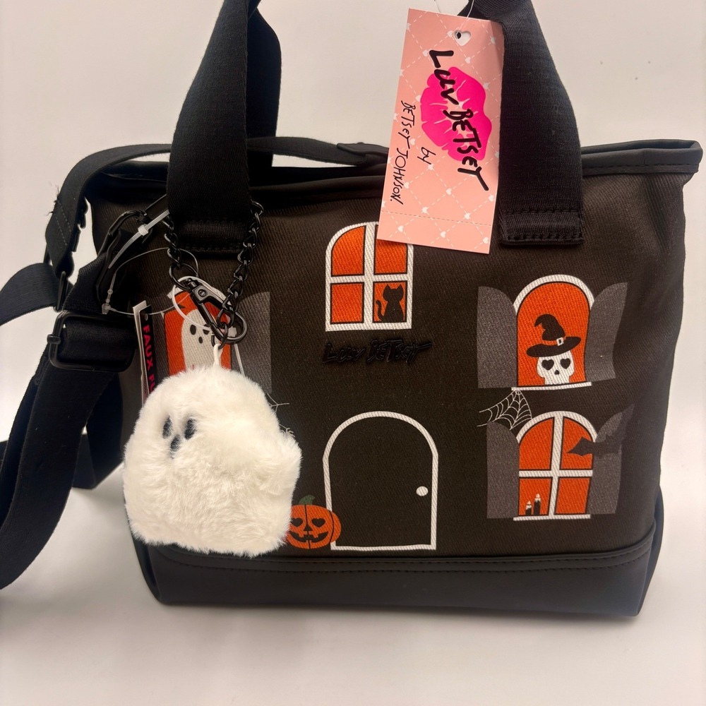 Luv Betsey Betsey Johnson Halloween Haunted House Crossbody Tote Ghost XOBADDIE